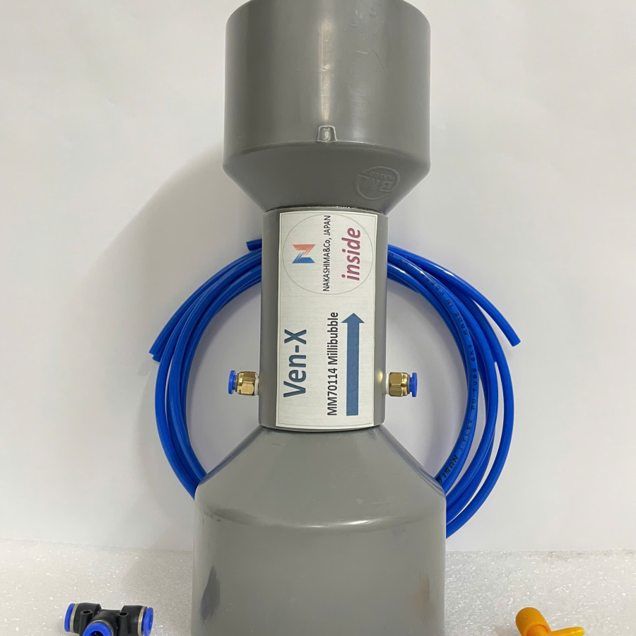 MM70 m3/h Mili-Microbubbler hỗ trợ oxi hóa khử phèn cùng với thuốc tím
