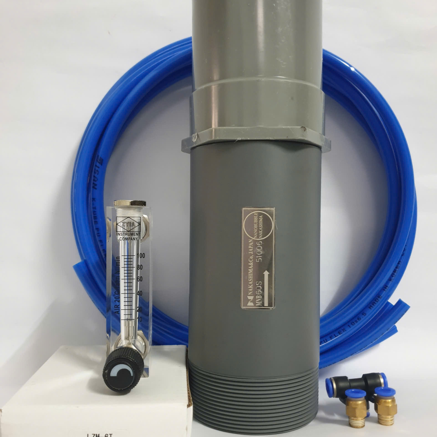 MNB60S micro-nanobubble ống vi bọt mịn cho ao tôm tại Indonesia
