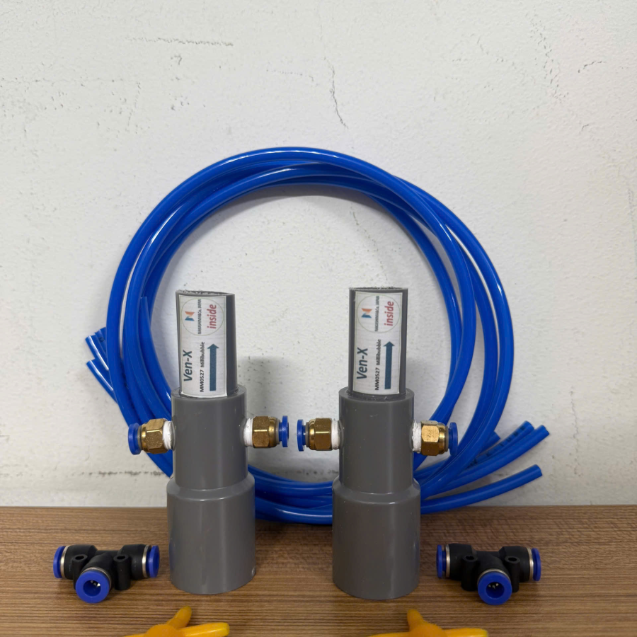 Ven X MM05 thổi luồng đáy bể và bổ sung oxi khi cho cá ăn